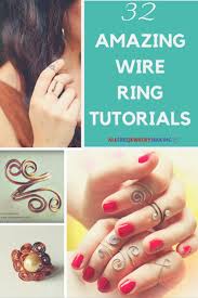 In this tutorial i'm going to show you how to make cute adjustable rings using wire with no tools and with materials that you already have a home. 32 Amazing Wire Ring Tutorials Learn How To Make Wire Rings Of All Kinds With Jewelry By Dezdemon C Diy Wire Jewelry Wire Jewelry Tutorial Wire Jewelry