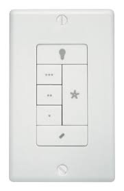 You can control a ceiling fan's speed, direction and lighting without having to get up and manually pull chains or flip switches on the wall. Best Buy Hunter Universal Wall Mount Ceiling Fan Remote White 99120