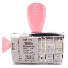 Add your name, design, or address to make a custom stamp for personal or office use. Alphabet Stamps Rubber Letter Number Roller Date Decorative Stamp For Diy Craft Card Making Happy Planner Cute Pink Buy Online In United Arab Emirates At Desertcart 43827856