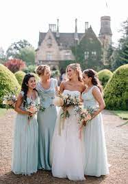 Mismatched Light Green Bridesmaid Dresses From Asos Ghost And Monsoon Wedding Bridesmaids Dresses Blue Light Green Bridesmaid Dresses Wedding Planner London
