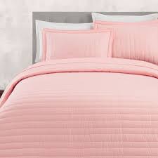 مفرش صيفي مضغوط مزدوج وردي فاتح عدد القطع 6 Bed Blanket Sheets