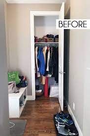 An old dresser or bookcase that fits inside the closet also works well for storage. Pin On Laundry Room