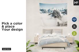 Bedding Tapestry Mock Ups Set In 2020 Wellness Design Business Card Design Minimalist Design