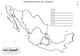 Mapa de méxico dibujo para colorear. Mapas De Mexico Para Colorear