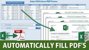 Microsoft excel 2019 16.6742.2048 kostenloser download. Download Your Automatically Fill In Pdf Forms Workbook Here Excel For Freelancers