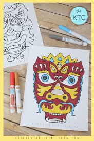 Your resource to discover and connect with designers worldwide. Chinese Dragon Masks To Color Inspired By The Chinese New Year The Kitchen Table Classroom