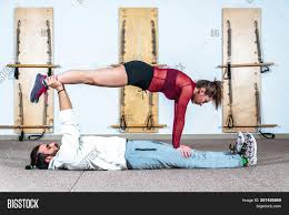 Partner yoga can be an incredibly transformative yoga experience. Young Healthy Yoga Image Photo Free Trial Bigstock