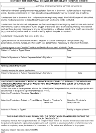 Missouri Do Not Resuscitate Form Templates Blank Form Missouri