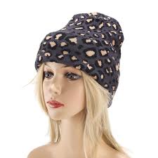Cheetah Print Beanie VECRY Men's Slouch Beanie Skull Cap Long Baggy Hip-Hop  Leopard Print Winter Hat