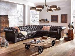 Massiv Holz Tisch Industrie Design Couch Tisch Industrial Decor Living Room Gentlemans Room Living Room