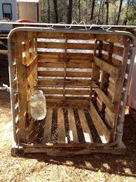It's a simple but effective design that offers the chickens both. Pallet Chicken Coop Pen Good For Keeping A Sick Chicken Separate Chicken Coop Chicken Coop Decor Simple Chicken Coop Plans