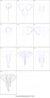 Elephant Is A Big Animal And Is Found In Various Parts Of The World It Is Liked By Kids Of Ever Elephant Art Drawing Elephant Drawing Elephant Painting Canvas
