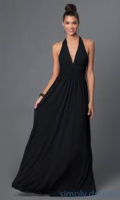 Long Black Formal Halter Dress Elegant Black Dress Black Dress Formal Formal Dresses