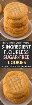 You get the best of both worlds with texture thanks to the gooey chocolate chips and crunchy pecans. 3 Ingredient Keto Sugar Free Flourless Cookies Paleo Vegan Low Carb Recipe Sugar Free Cookies Sugar Free Recipes Recipes