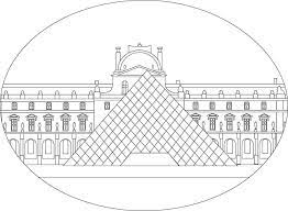 Pyramids of the louvre coloring pages printable template. Edfqsg2 Xi8kfm