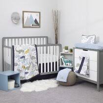 Baby crib bedding sets typically include a fitted sheet, quilt, crib skirt, and bumper. Tlvviow7xigwjm
