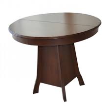 yuvarlak tablali eskitme boyali ortadan acilir klasik masa kym30 yemek masasi klasik ic mekan