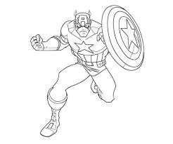 Dibujo Capitan America Para Colorear