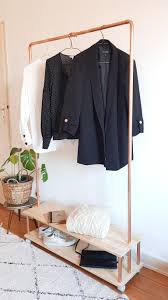 Kleiderstander Aus Kupferrohr Selber Bauen Diy Chaosmitstil Kupferrohr Kleiderregal Bett Selber Bauen