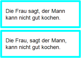 Du setzt kein komma am ende des einschubs. Kommas Setzen Hilbert Schule Fur Argumentation