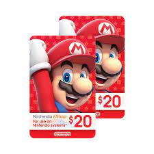 If you select a physical copy, you'll get sent to amazon, best buy, or another retailer, and they don't accept nintendo switch gift cards. Nintendo Eshop 40 00 Physical Gift Cards 2 Pack Of 20 00 Cards Walmart Com Walmart Com