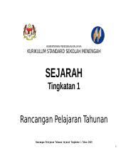 Memahami pengertian sejarah secara umum. Rpt Sejarah T1 2019 Docx Kementerian Pendidikan Malaysia Kurikulum Standard Sekolah Menengah Sejarah Tingkatan 1 Rancangan Pelajaran Tahunan Rancangan Course Hero