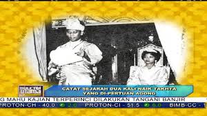 'he who is made lord', jawi: Catat Sejarah Dua Kali Naik Takhta Yang Di Pertuan Agong Ke 14 By Mohd Izzat
