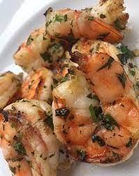 Grilled Shrimp Marinated In Fresh Basil Olive Oil And Garlic Only 1 Ww Point Per Serving Nuff Said Hungr Lobster Dishes Grilled Shrimp Pesto Grilled Shrimp