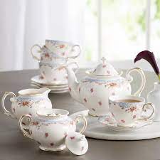 Stets 11 Piece Vintage Blue Rose Porcelain Tea Set In 2021 Glass Tea Set Tea Sets Vintage Tea Pots Vintage