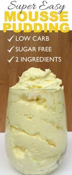 Easy Low Carb Mousse Pudding Sugar Free Pudding Keto Dessert Recipes Sugar Free Desserts