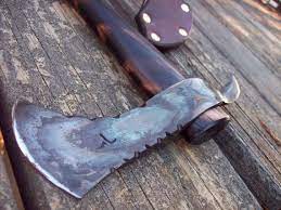 Blacksmith Hand Forged Raven Claw Tomahawk Knife Blacksmithing Tomahawk Axe