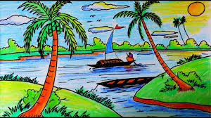 Simple And Easy Drawing Of Scenery Big cats come in so many different body types and colors that we had to split this tutorial into two. simple and easy drawing of scenery