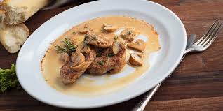 Escalopes De Veau A La Creme Et Aux Champignons De Paris Recette Roti De Veau Recette Roti De Veau Recette Roti