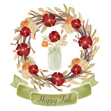 Fall Wreath Clipart Autumn Clipart Mason Jar Watercolor Flower Frame Mason Jar Clip Art Fall Mason Jars Clip Art