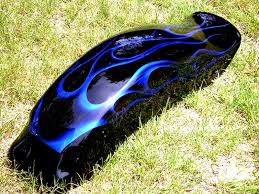 Custom Black And Blue Motorcycle Blue Flame Ghost Bing Images Custom Motorcycle Paint Jobs Motorcycle Paint Jobs Bike Tank