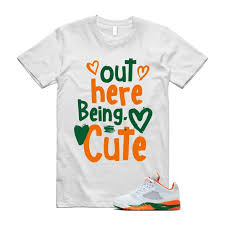 5 Miami Hurricanes Brilliant Orange Pine Green Football Grey White T Shirt  Match C2
