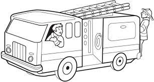 Coloriage Camion De Pompier En Couleur Dessin Gratuit A Imprimer