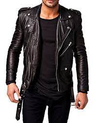 Men S Stylish Lambskin Genuine Leather Motorcycle Biker Jacket If You Are A Lover Of Shoppi Black Leather Jacket Men Leather Jacket Men Lambskin Leather Jacket