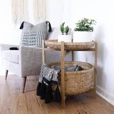 Will Ship In 10 14 Days If You Love Baskets Like We Do Then This Thing Was Made For You This Two Tier Basket Table Not Only Loo Home Decor Decor Home N