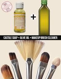 Get Your Makeup Brushes Clean As A Whistle With Castile Soap And Olive Oil How To Clean Makeup Brushes Makeup Brush Cleaner Brush Cleaner