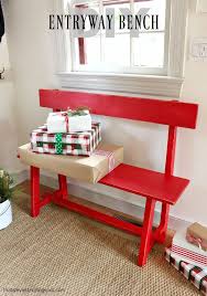 Entryway Bench Free Plans Ryobi Tools Giveaway All Wood Furniture Diy Furniture Entryway Bench