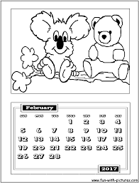 These bear coloring pages turn coloring time into learning time for your child. Calendars Coloring Pages Free Printable Colouring Pages For Kids To Print And Color In