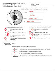 We have some images of how the earth was made worksheet answers that you could download and install for free. Destruct Forces Worksheet Answers