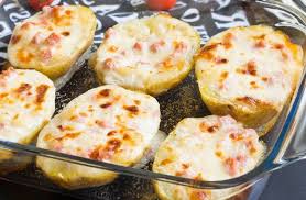 Pommes De Terre Farcies Au Jambon Et Fromage Ww Plat Et Recette Pommes De Terre Farcies Recette Pomme De Terre Recettes De Cuisine