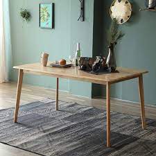 Livinia Canberra Dining Table Mid Century Solid Hardwood Kitchen Desk Rectangle Leisure Tab Midcentury Modern Dining Table Modern Dining Table Dining Table