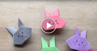 Origami Sevimli Ve Kolay Tavsan Yapimi Origami Kagit Sanati Sanat