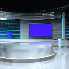 Virtual Tv Studio Set 3d Model Virtual Studio Tv Set Design Tv Design