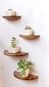 Shop wayfair for the best half round wall shelf. Half Round Floating Shelf Solid Walnut Deco Murale Salon Decoration Mur Salon Decoration Murale Cuisine