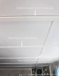 Faux Coffered Ceiling Coffered Ceiling Ceiling Remodel Coffered Ceiling Diy
