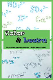 Intro To Cations And Anions Teaching Chemistry High School Chemistry Learning To Write